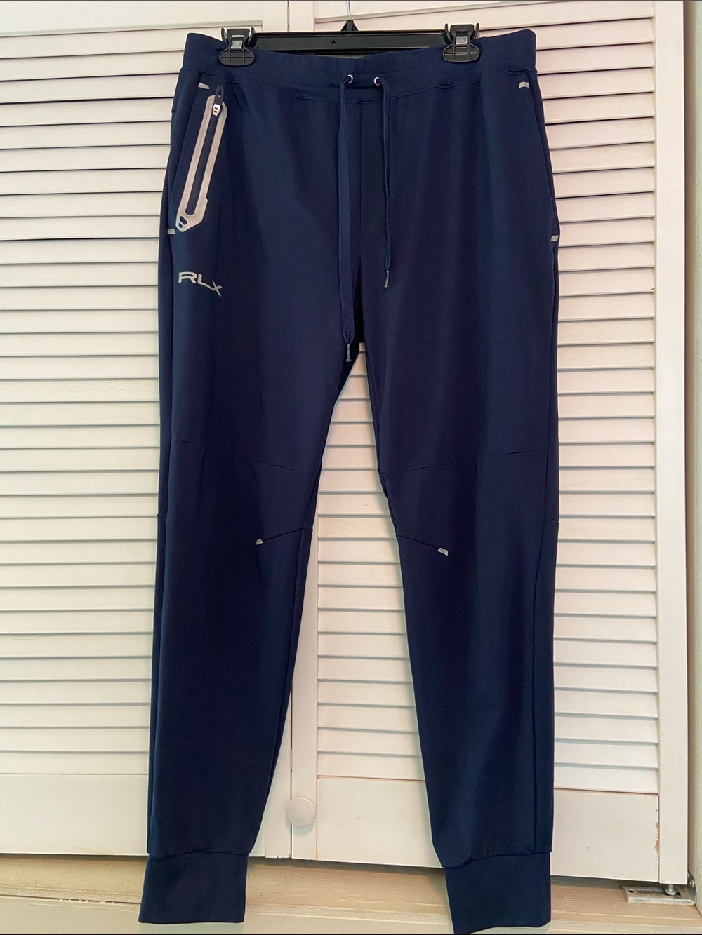 RLX Ralph Lauren Joggers Mens Medium Performance Tech Pants Wicking Navy